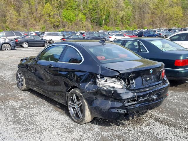 WBA2H9C53HV641913 - 2017 BMW 230XI BLACK photo 3