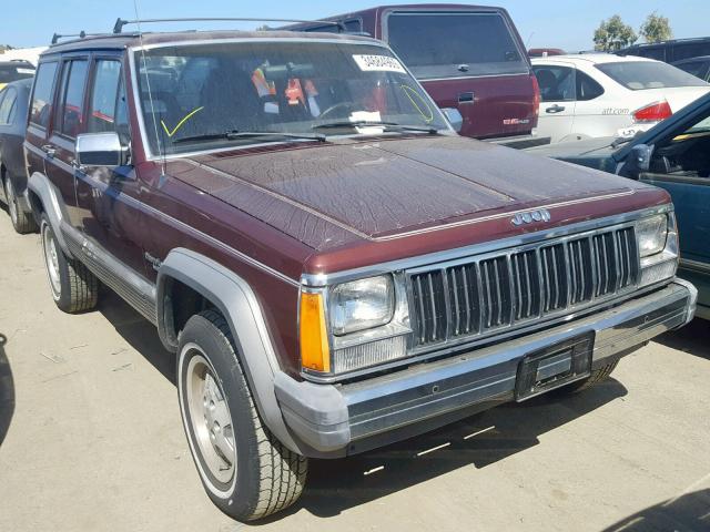 1JCMU7447JT126589 - 1988 JEEP CHEROKEE L MAROON photo 1