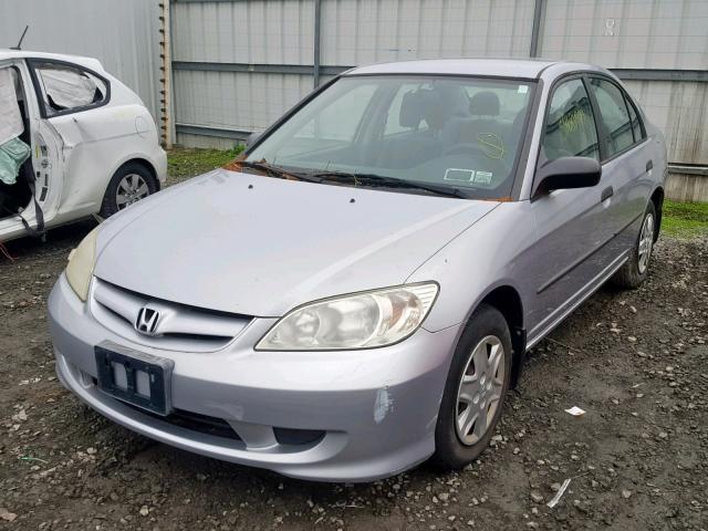 2HGES163X4H622793 - 2004 HONDA CIVIC DX V SILVER photo 2