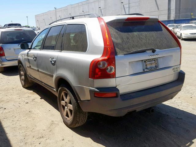 YV1CZ91H531005070 - 2003 VOLVO XC90 T6 SILVER photo 3