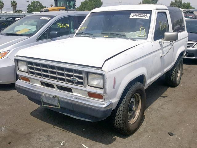 1FMCU12T0JUB96378 - 1988 FORD BRONCO II WHITE photo 2