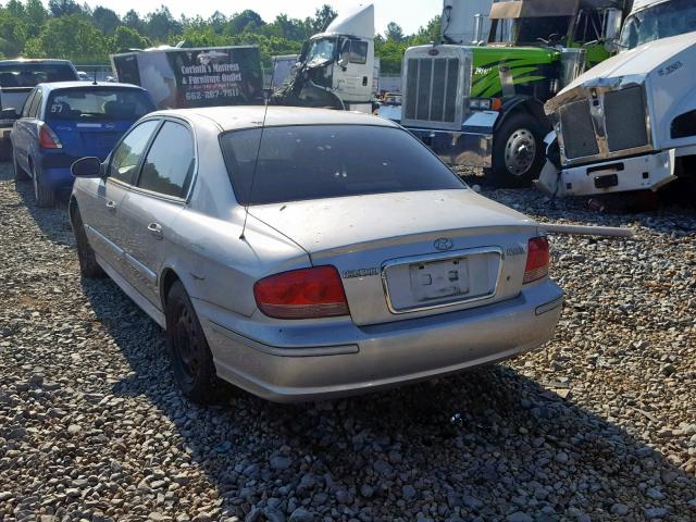 KMHWF25S84A925684 - 2004 HYUNDAI SONATA GL SILVER photo 3