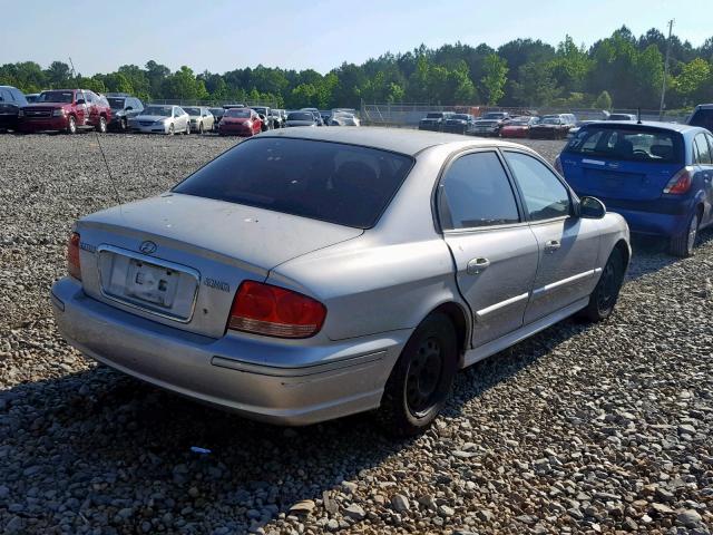 KMHWF25S84A925684 - 2004 HYUNDAI SONATA GL SILVER photo 4