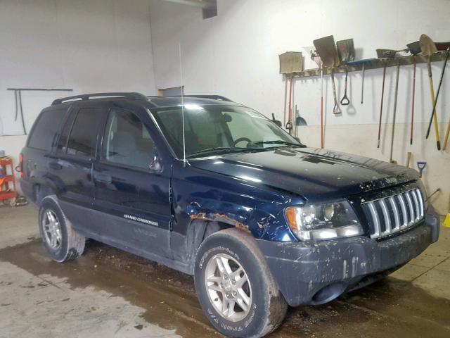 1J4GW48S04C105694 - 2004 JEEP GRAND CHER BLUE photo 1