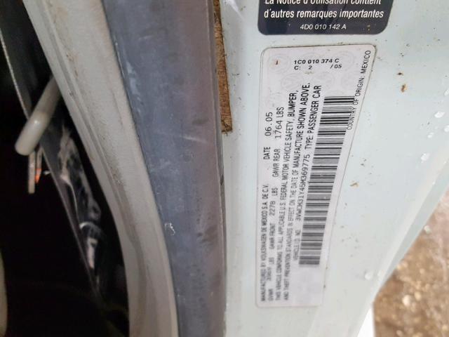 3VWCM31Y45M369775 - 2005 VOLKSWAGEN NEW BEETLE Blau Foto 10