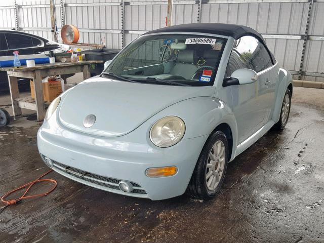 3VWCM31Y45M369775 - 2005 VOLKSWAGEN NEW BEETLE Blau Foto 2