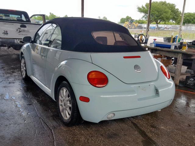 3VWCM31Y45M369775 - 2005 VOLKSWAGEN NEW BEETLE Blau Foto 3
