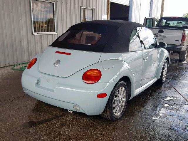 3VWCM31Y45M369775 - 2005 VOLKSWAGEN NEW BEETLE Blau Foto 4
