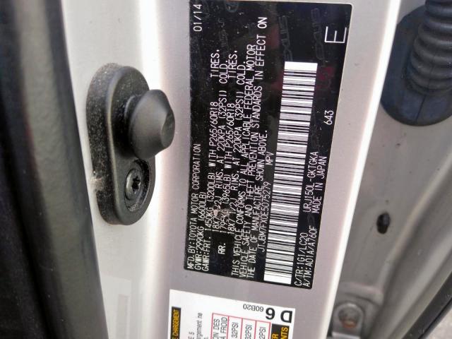 JTJBM7FX0E5075279 - 2014 LEXUS GX 460  photo 10