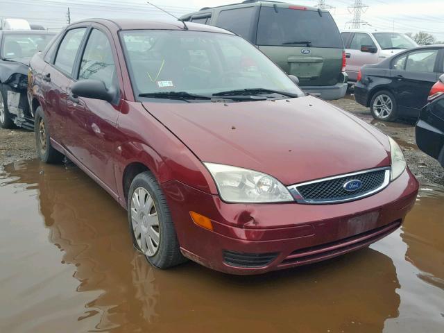 1FAFP34N37W241755 - 2007 FORD FOCUS ZX4 MAROON photo 1