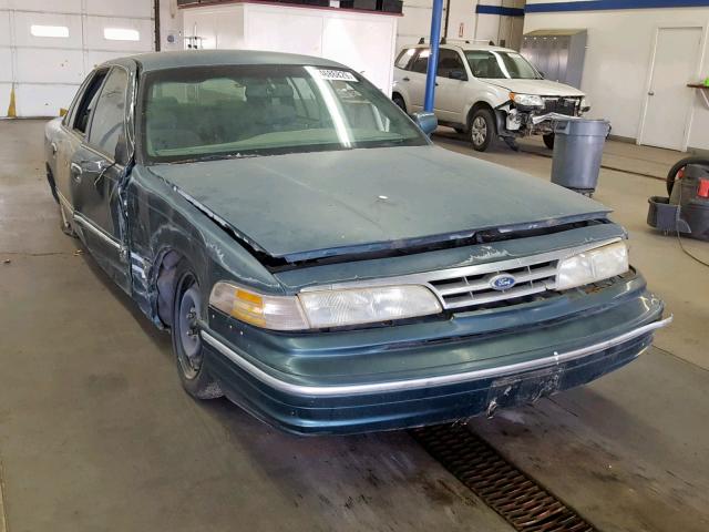 2FALP74W0SX133027 - 1995 FORD CROWN VICT GREEN photo 1