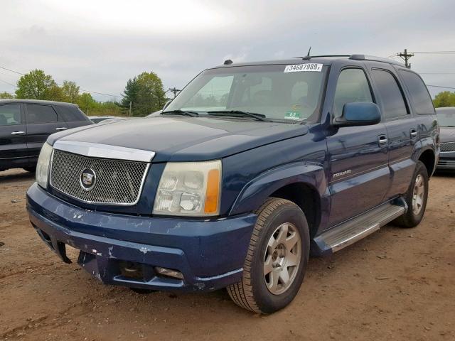 1GYEK63N75R143275 - 2005 CADILLAC ESCALADE L BLUE photo 2