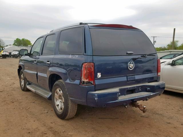 1GYEK63N75R143275 - 2005 CADILLAC ESCALADE L BLUE photo 3