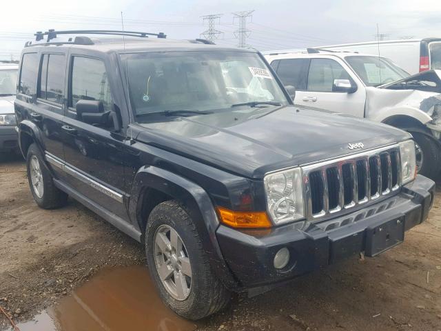 1J8HG58237C575681 - 2007 JEEP COMMANDER BLACK photo 1