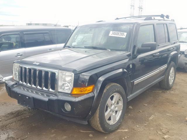 1J8HG58237C575681 - 2007 JEEP COMMANDER BLACK photo 2