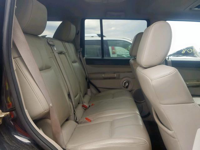 1J8HG58237C575681 - 2007 JEEP COMMANDER BLACK photo 6