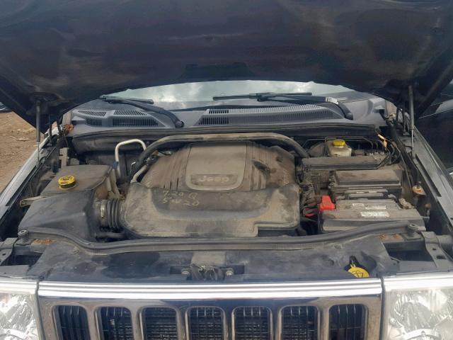 1J8HG58237C575681 - 2007 JEEP COMMANDER BLACK photo 7