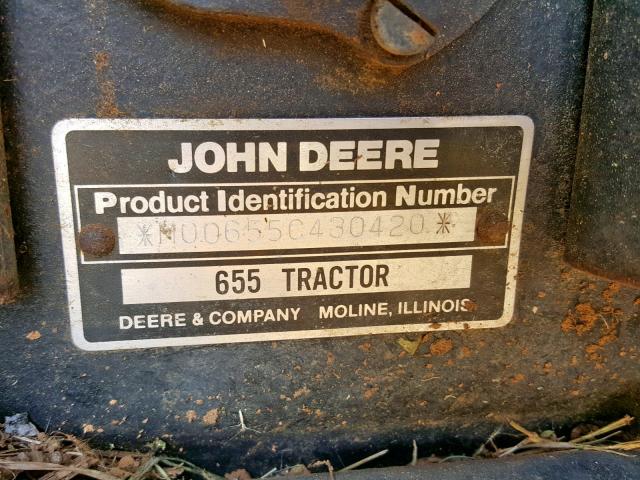 M00655C430420 - 1985 JOHN DEERE TRACTOR GREEN photo 10