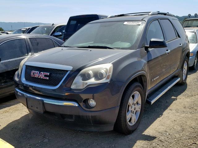 1GKER13737J122760 - 2007 GMC ACADIA SLE BLACK photo 2