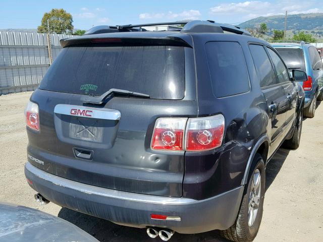 1GKER13737J122760 - 2007 GMC ACADIA SLE BLACK photo 4