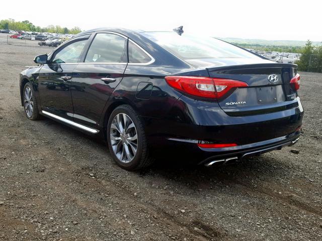 5NPE34ABXFH133848 - 2015 HYUNDAI SONATA SPO BLACK photo 3