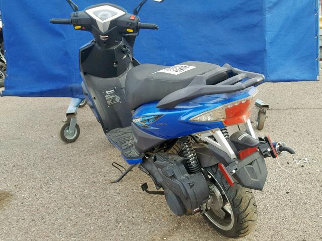 LLPTGKDA1E1E15444 - 2014 ZHEJ MOTORCYCLE BLUE photo 3