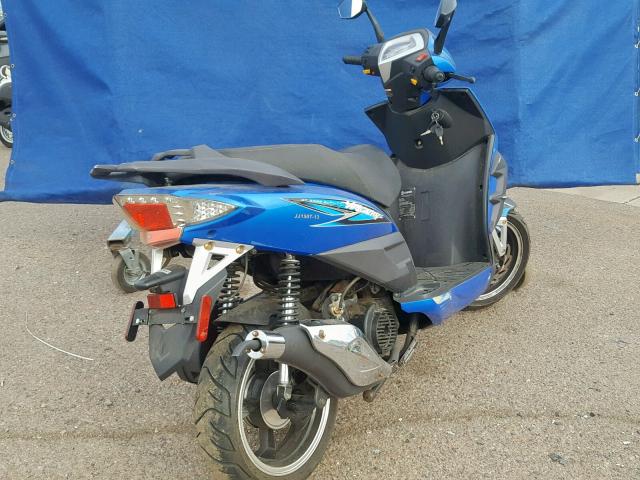 LLPTGKDA1E1E15444 - 2014 ZHEJ MOTORCYCLE BLUE photo 4