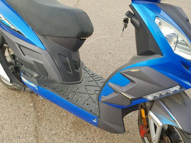 LLPTGKDA1E1E15444 - 2014 ZHEJ MOTORCYCLE BLUE photo 9