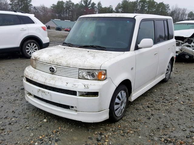 JTLKT334864074434 - 2006 TOYOTA SCION XB WHITE photo 2