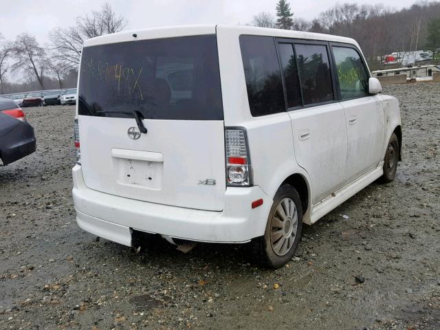 JTLKT334864074434 - 2006 TOYOTA SCION XB WHITE photo 4