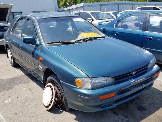 JF1GF2541PH807570 - 1993 SUBARU IMPREZA LS GREEN photo 1