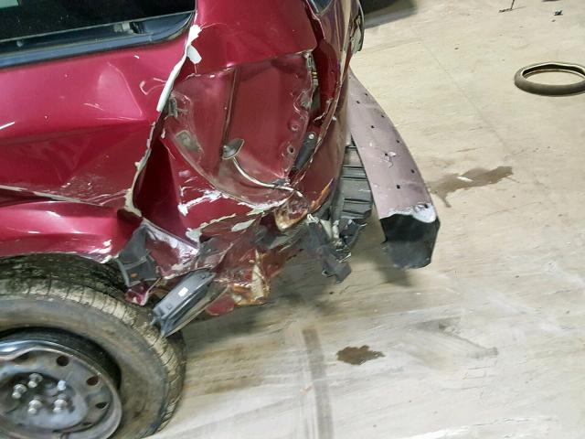 1C4GJ25392B672625 - 2002 CHRYSLER VOYAGER BURGUNDY photo 9