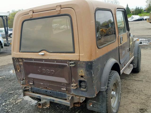 1JCCF87E9FT187045 - 1985 JEEP JEEP CJ7 BROWN photo 4