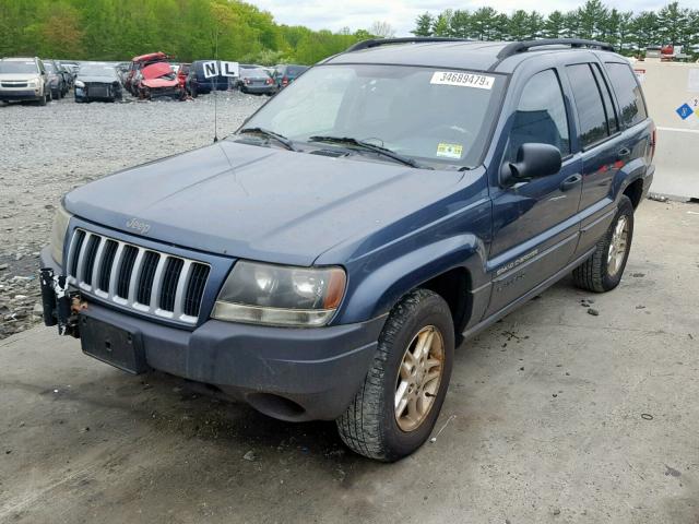 1J4GW48S94C116872 - 2004 JEEP GRAND CHER BLUE photo 2