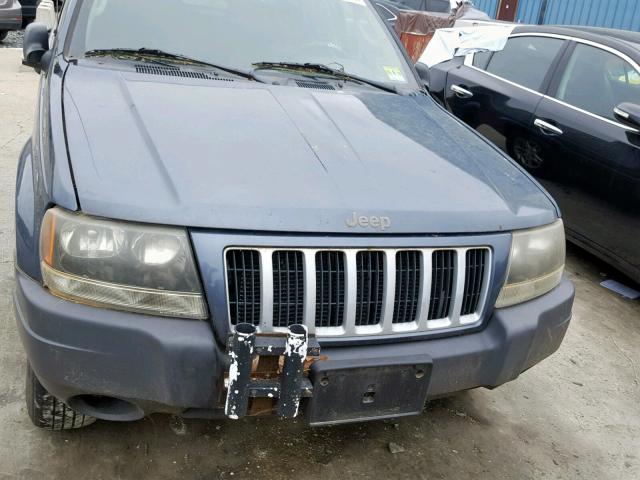 1J4GW48S94C116872 - 2004 JEEP GRAND CHER BLUE photo 9