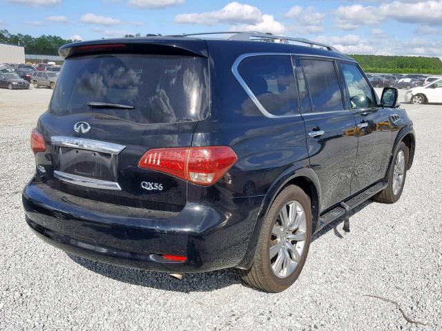 JN8AZ2NC4B9303150 - 2011 INFINITI QX56 BLACK photo 4