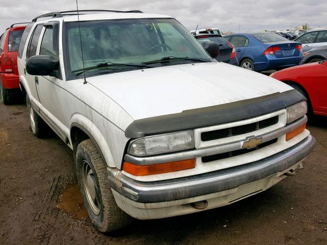 1GNDT13W9Y2188149 - 2000 CHEVROLET BLAZER WHITE photo 1