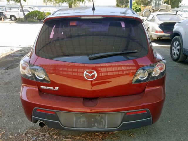 JM1BK344X81109749 - 2008 MAZDA 3 HATCHBAC RED photo 10