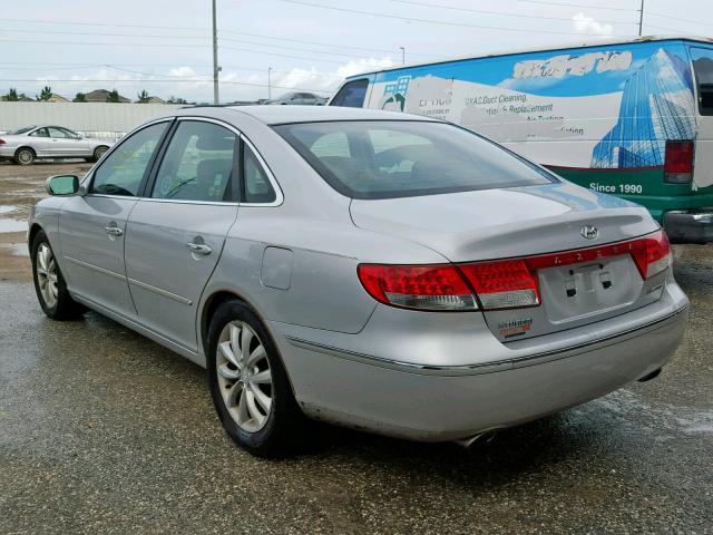 KMHFC46F46A078171 - 2006 HYUNDAI AZERA SE SILVER photo 3