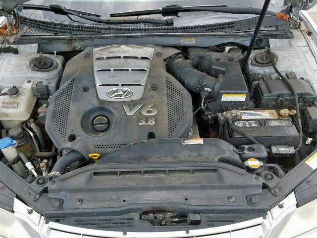 KMHFC46F46A078171 - 2006 HYUNDAI AZERA SE SILVER photo 7