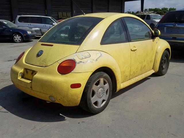 3VWCC21C6XM464715 - 1999 VOLKSWAGEN NEW BEETLE Gelb Foto 4