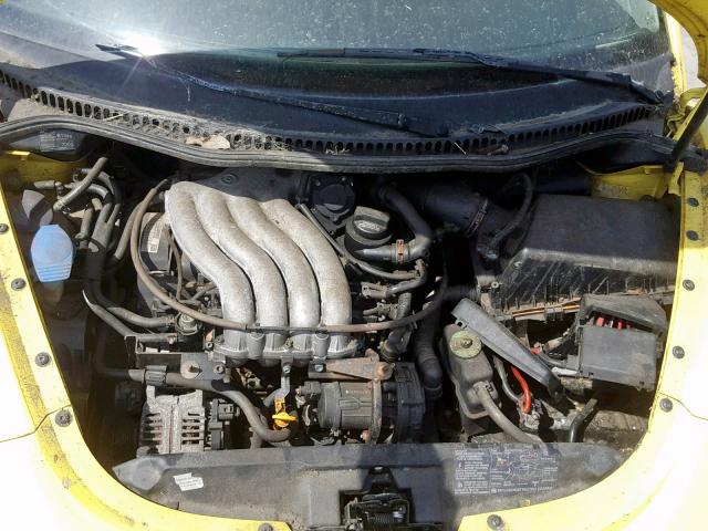 3VWCC21C6XM464715 - 1999 VOLKSWAGEN NEW BEETLE Gelb Foto 7