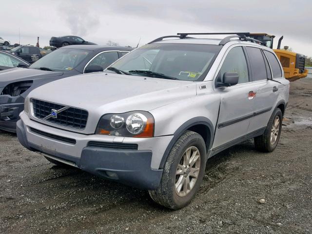 YV1CZ91H541066212 - 2004 VOLVO XC90 T6 SILVER photo 2