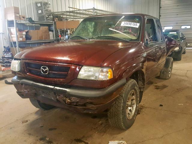 4F4YR46EX3TM04209 - 2003 MAZDA B4000 CAB MAROON photo 2