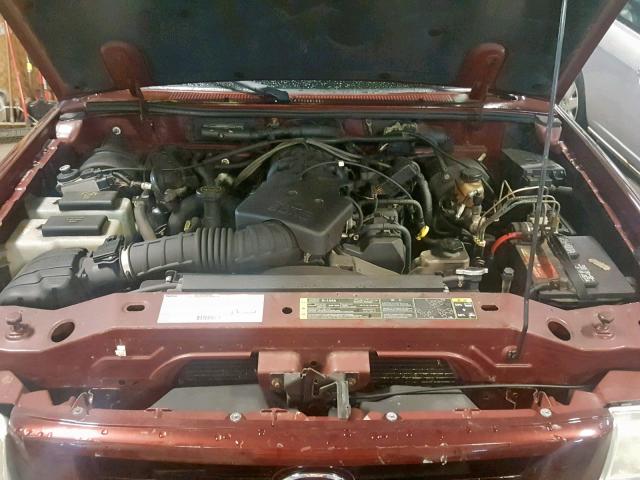 4F4YR46EX3TM04209 - 2003 MAZDA B4000 CAB MAROON photo 7