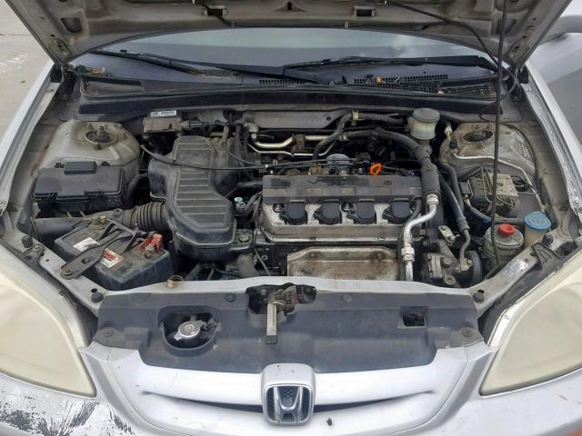 1HGEM22912L027745 - 2002 HONDA CIVIC EX SILVER photo 7