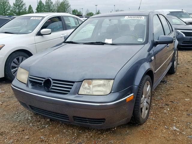 3VWSE69M04M013057 - 2004 VOLKSWAGEN JETTA GLS GRAY photo 2