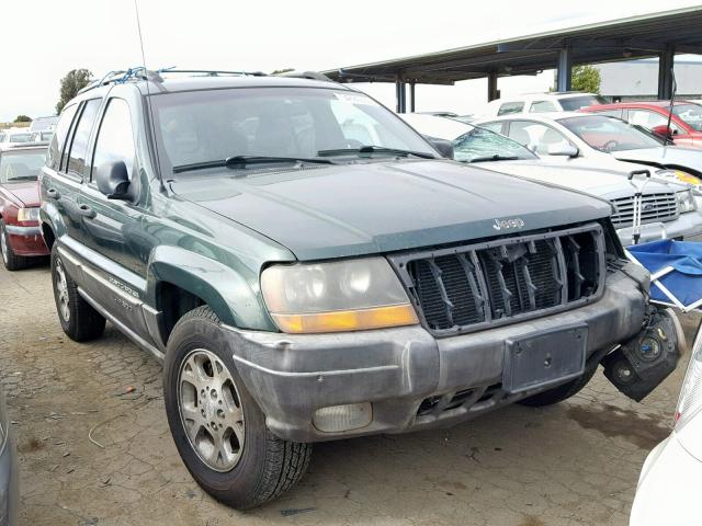 1J4G248S8YC175235 - 2000 JEEP GRAND CHER GREEN photo 1