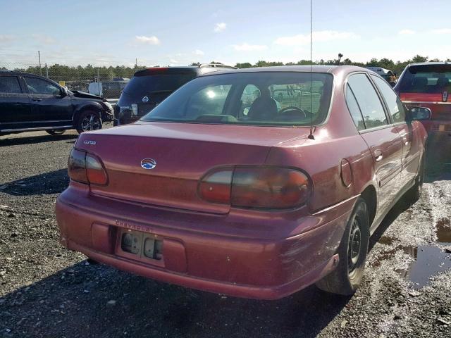 1G1ND52F44M661711 - 2004 CHEVROLET CLASSIC BURGUNDY photo 4