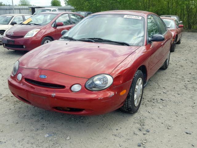 1FALP52U6VG156148 - 1997 FORD TAURUS GL RED photo 2